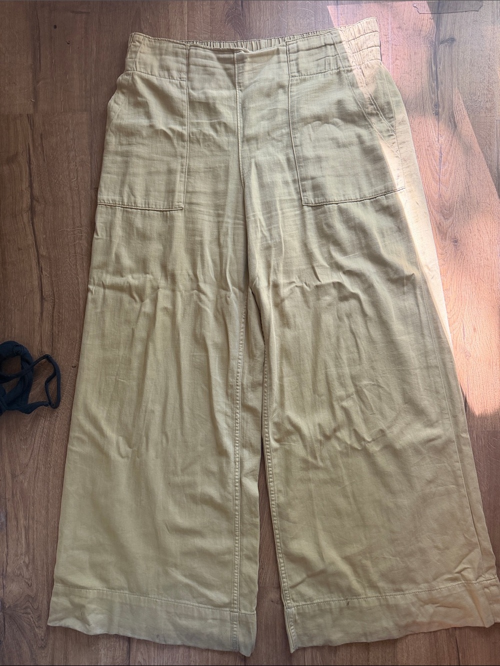 We The Free Wide-Leg Pants in Light Khaki